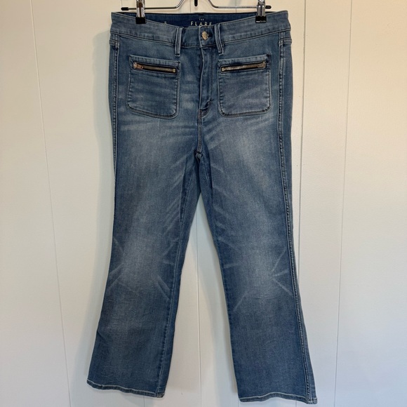 White House Black Market Denim - White House Black Market The Flare Crop Women's Flare Jeans Size 8